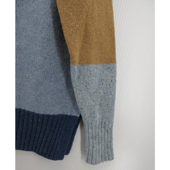 Zaket & Plover Sweater XS Roll Neck Merino Wool Colorblock Striped * - Picture 3 of 11